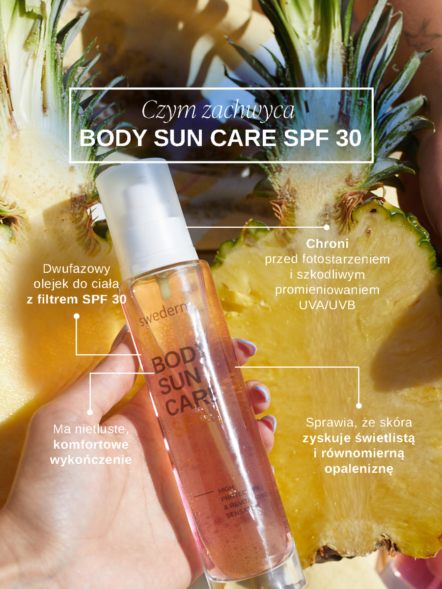 swederm Body Sun Care SPF 30 - dwufazowy olejek do ciała z filtrem SPF 30