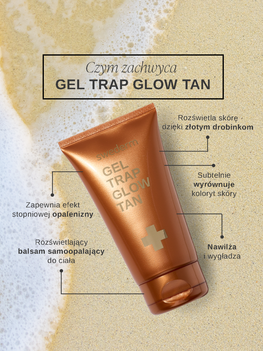 swederm Gel Trap Glow Tan - samoopalacz do ciała