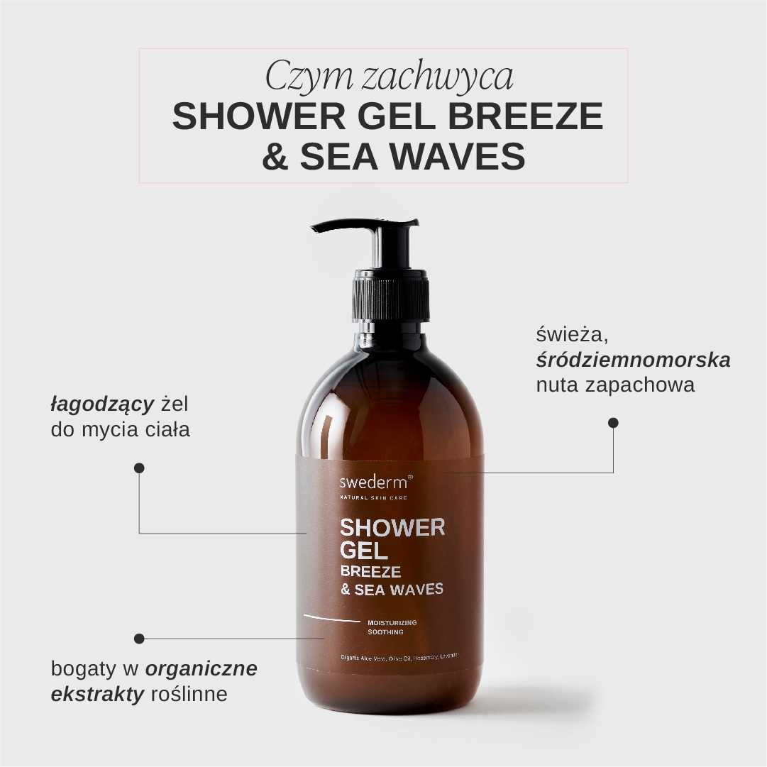 SWEDERM® SHOWER GEL breeze & sea waves – żel do mycia ciała